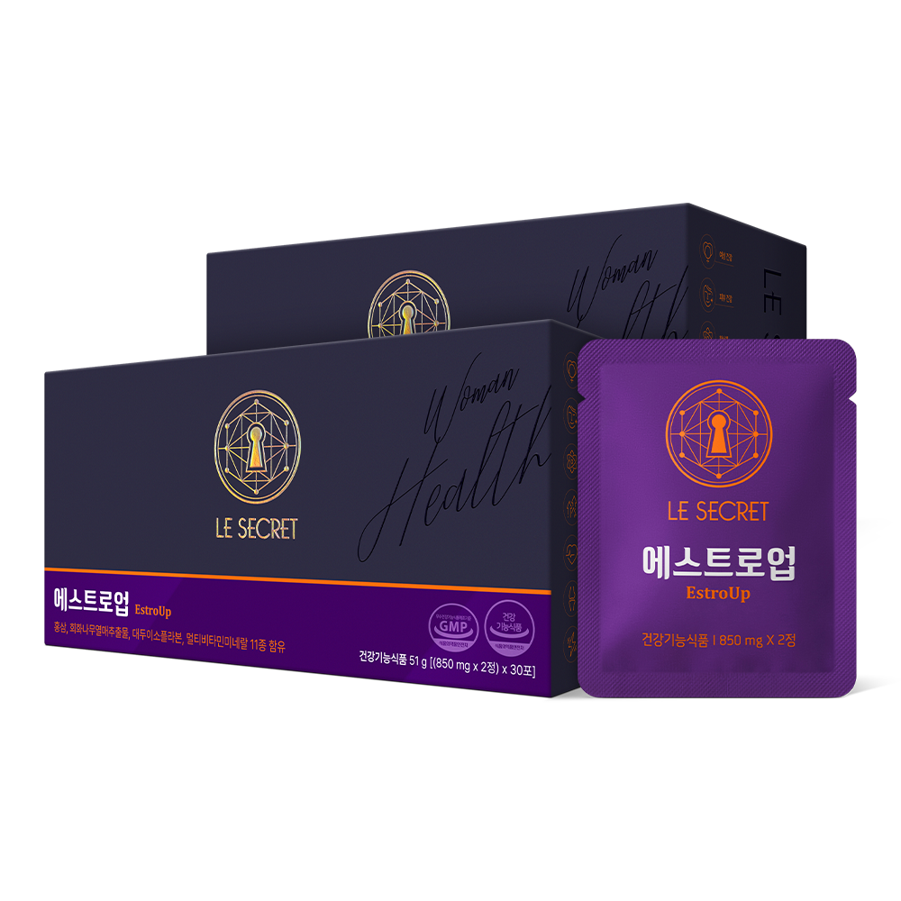 [무료배송/오늘출발] 뉴트리원 에스트로업 면역력&amp;기억력&amp;<b>피로개선</b>도움 세트 구성  2개  60정