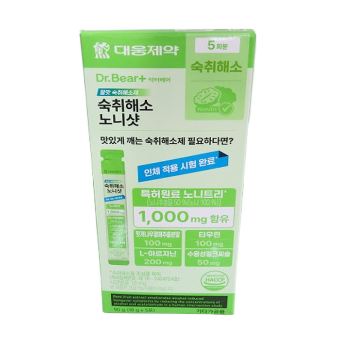 <b>과음</b>엔 노니샷5포 숙취해소 연말회식필수품