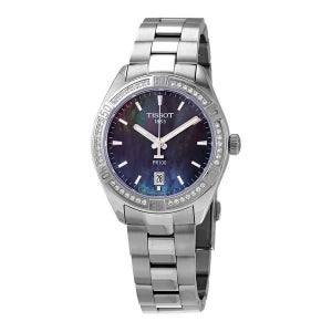 티쏘 블랙 모더 오브 펄 다이얼 여성용 시계 335425 PR 100 7274096 149866776