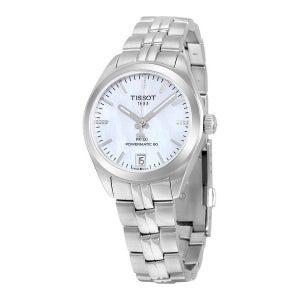 티쏘 여성용 오토매틱 다이얼 시계 132293 PR 100 모더 오브 펄 7274170 149867572