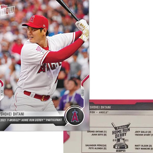오타니 쇼헤이 496 올스타 홈런 더비 카드 2021 T모바일 참가자 MLB 탑스 나우 2753564
