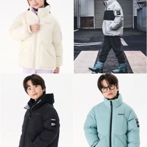 휠라 키즈 [AK분당점] [휠라키즈] 로고 포인트 반넥 숏다운 FK2DJG4204X