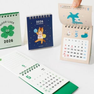 2026 탁상용 미니 캘린더 1P 작은 핸디 귀여운 달력