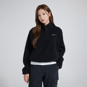 [디스커버리 익스페디션] 여성 경량 플리스 아노락 (BLACK)