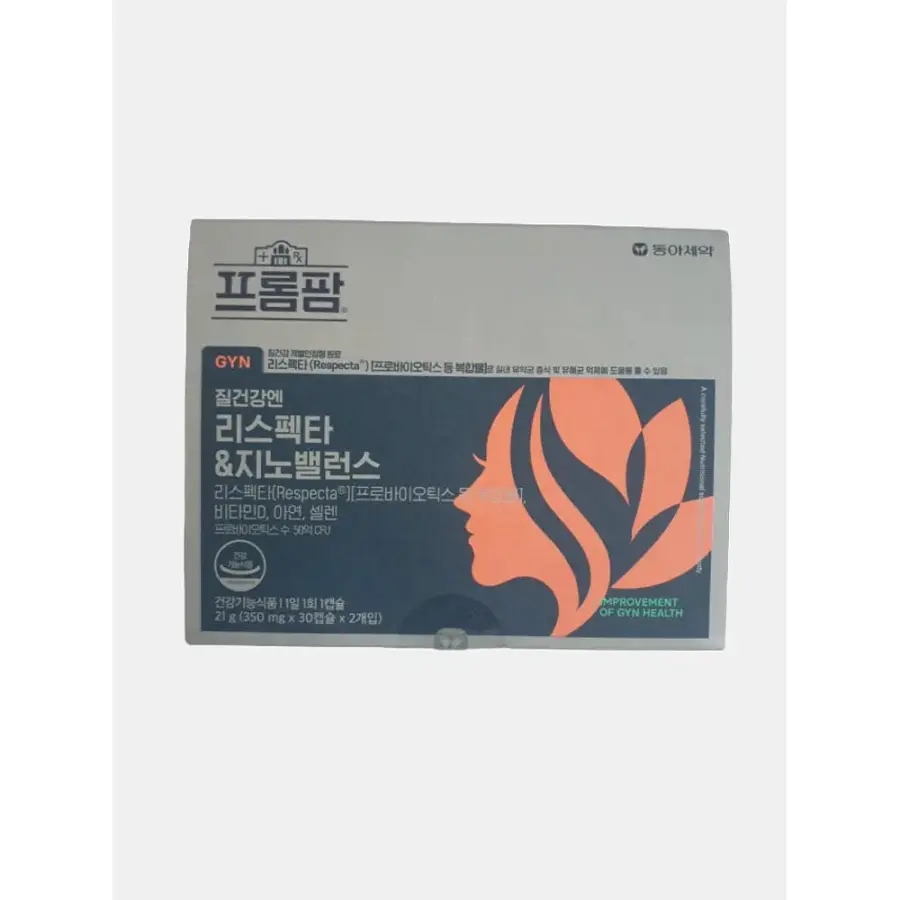 <b>프롬팜</b> 질건강엔 리스펙타 지노밸런스 60캡슐