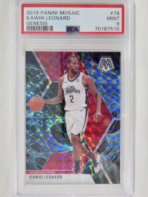 2019-20 MOSAIC 카와이 레너드 제네시스 GENESIS PSA 9 LA 클리퍼스 NBA 농구 카드