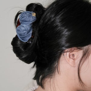 영리영리 Rosy-Rose Hair Claw, Dotty Blue