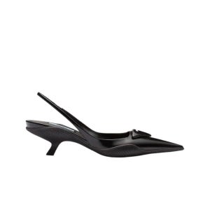 프라다 브러쉬드 레더 슬링백 펌프스 블랙 1I565M 055 F0002 F A045 W 115767648