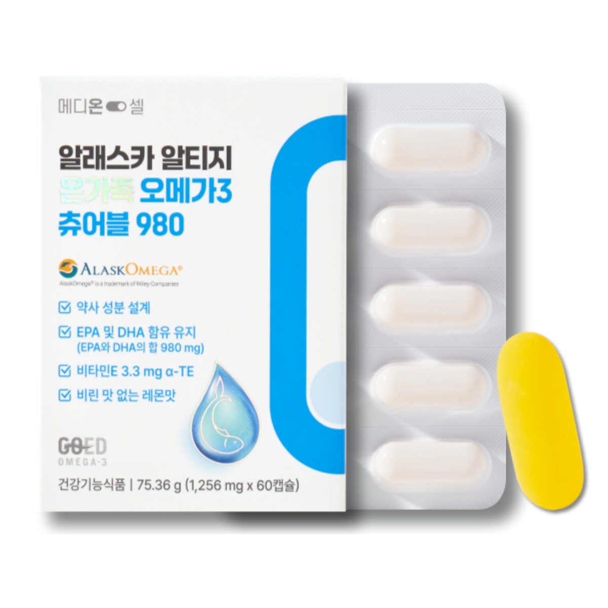 알래스카 알티지 온가족 오메가3 츄어블 980