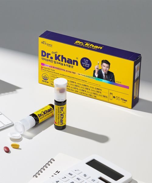 <b>hlscience</b> 현빈 닥터슈퍼칸 밀크씨슬&amp;멀티<b>비타민</b> 이뮨샷 7병입 x 1박스