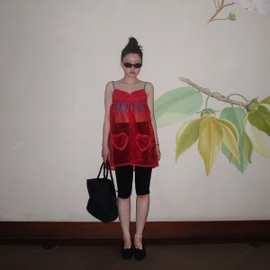 [프레클] 3차 heart pocket dress in red