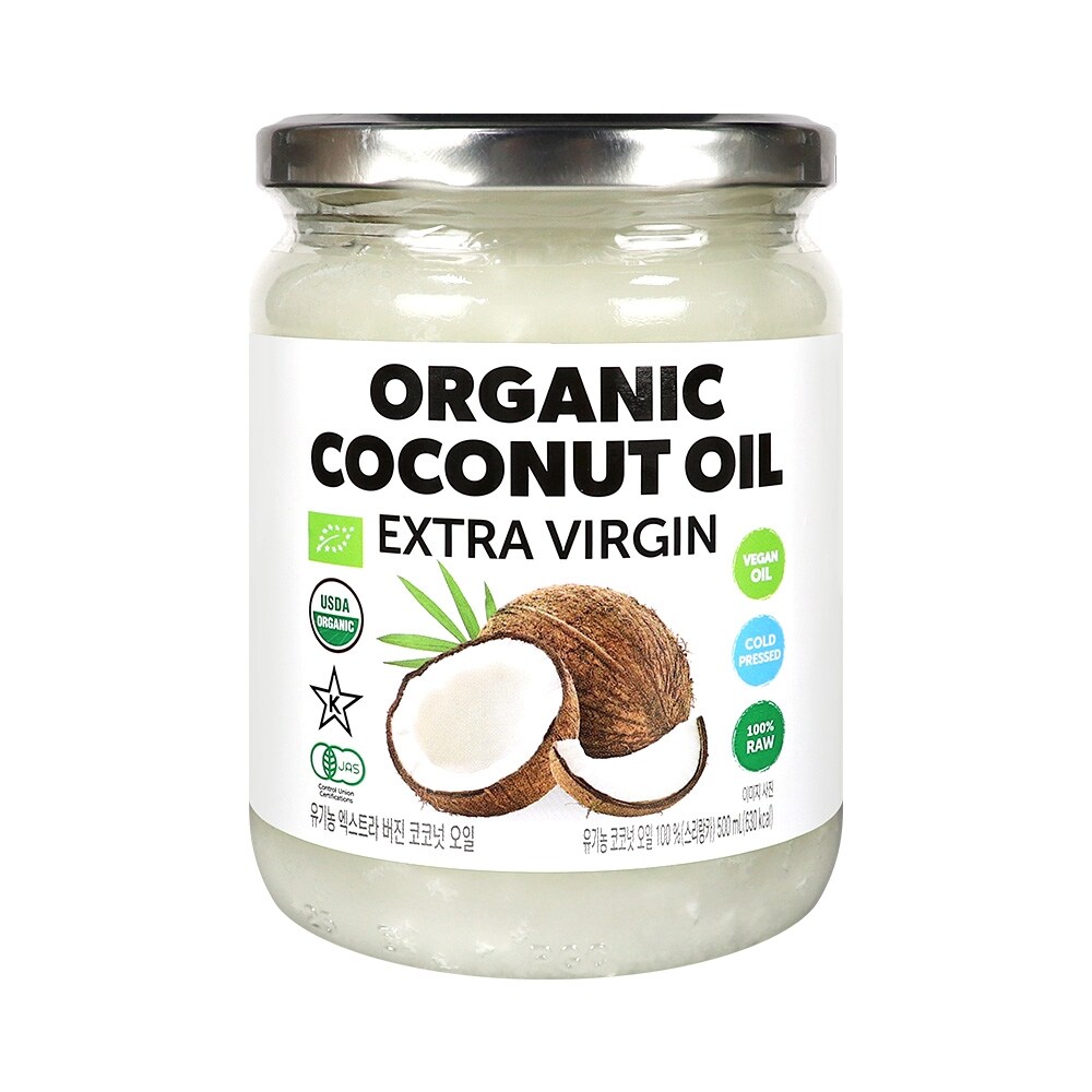 SMR 유기농 엑스트라버진 <b>코코넛오일</b> 500ml (사이먼콜 어드밴트캘린더120g 1개 지급)