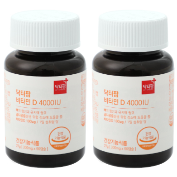 [<b>닥터팜</b>] <b>비타민D</b> 4000IU  2개  90정