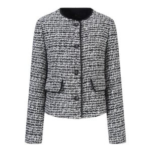 [롯데백화점] 씨 울혼방 시퀸 트리밍 트위드 자켓 SJJAX2127 LE1218298538