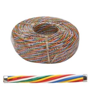 0.75SQ 100M 오색선 전기리드선 전선케이블 전선릴 3 WFL4R0G