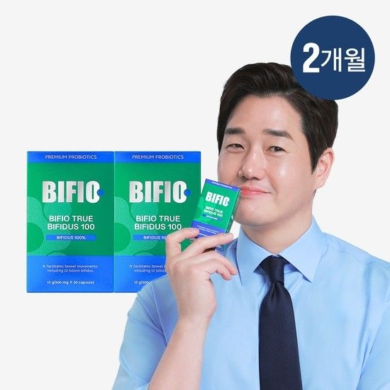 비피오 트루 비피더스 100억 유지태 유산균 2개월분 (30캡슐 x2박스)
