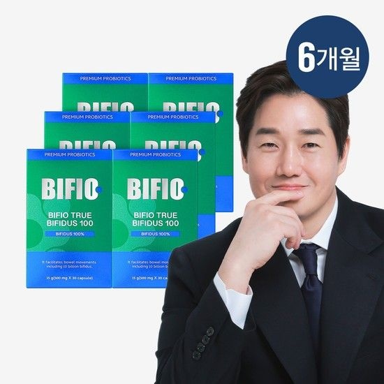 비피오 트루 비피더스 100억 유지태 유산균 6개월분 (30캡슐 x6박스)