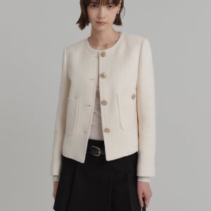 [룩캐스트] 아이보리 베카 트위드 자켓 / IVORY BECCA TWEED JACKET