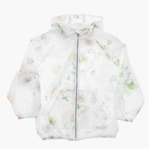 베이비디올 바람막이 플라워 화이트 꿀벌 자수