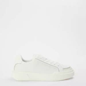 캘빈클라인 청키 로우탑 트레이너 캘빈 클라인 남성 로우 스니커즈 트리플 화이트 Men s Chunky Low Top Trainers Triple White 115 149924420