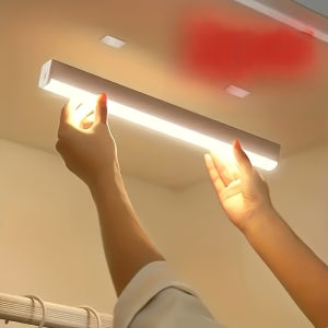스마트 LED 모션 센서 조명 2개, USB 충전식, 자석형 천장/벽걸이형, 옷장, 캐비닛, 계단 조명용, 플러그 앤 플레이 조명, RV, 침실, 와인장용, 자기 센서 조명