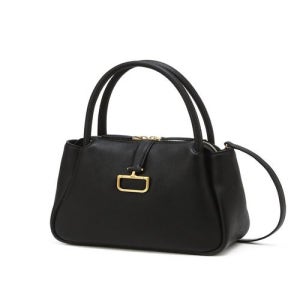 [ICONIC D] 블랙 아이코닉 D 가죽 토트백 S (DCBA5E804BK)