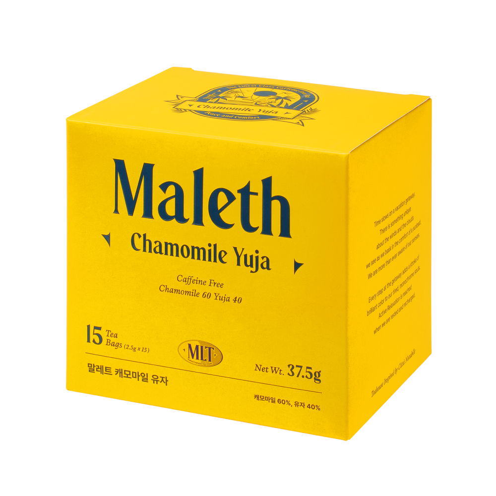 말레트 <b>캐모마일</b> 유자 2.5g x 15개입, 1개