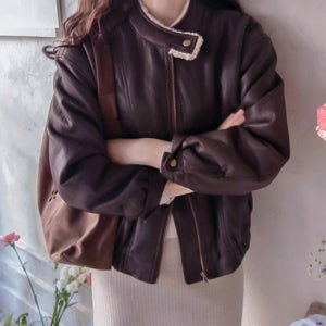 [리린]코넬리 안감몽땅 따스한 보들퍼 소프트레더 자켓 [2color]