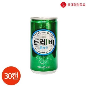 롯데칠성음료 롯데 트레비 플레인 캔 190ml x 30캔 (10355772)