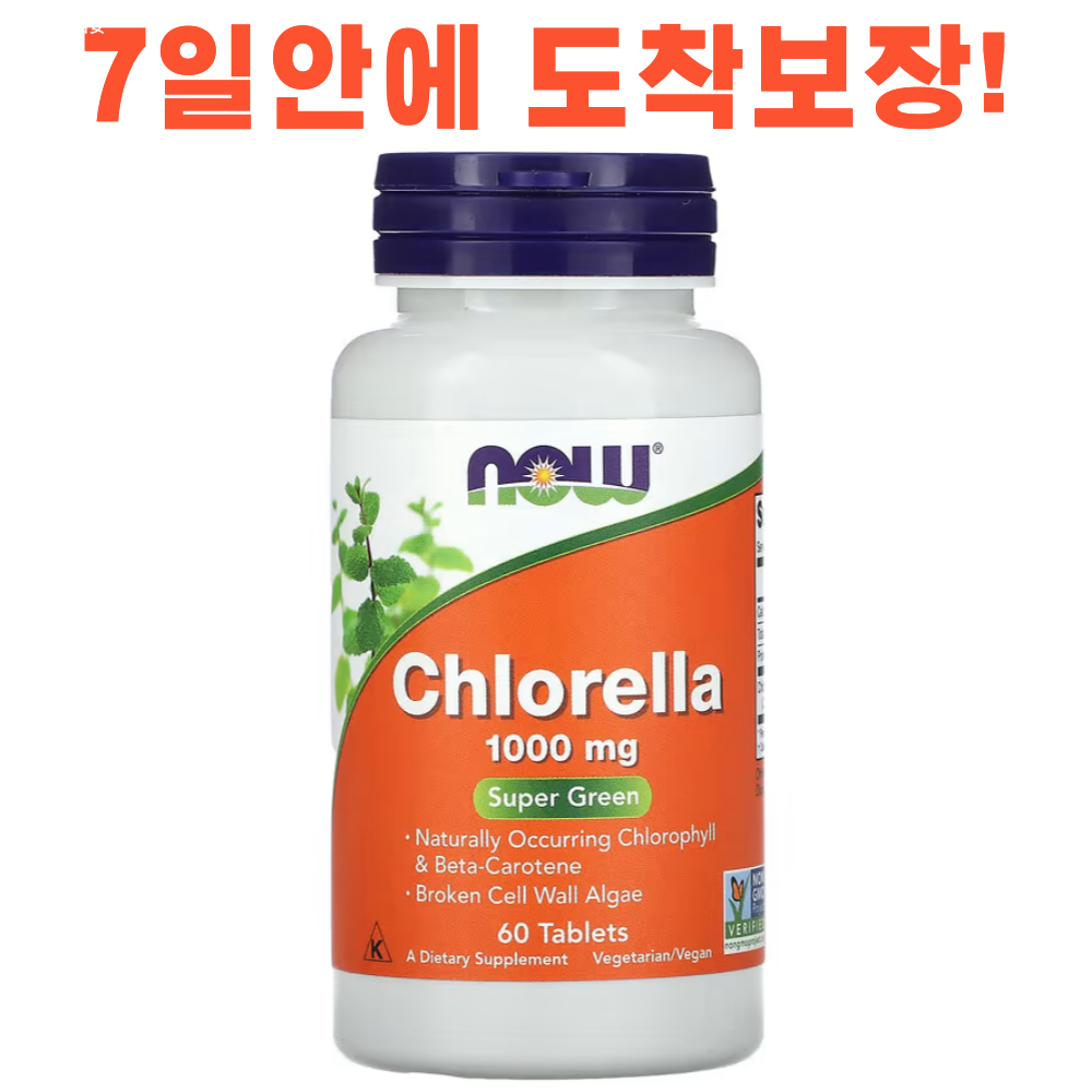 나우푸드 클로렐라 1000mg 60정, 1개