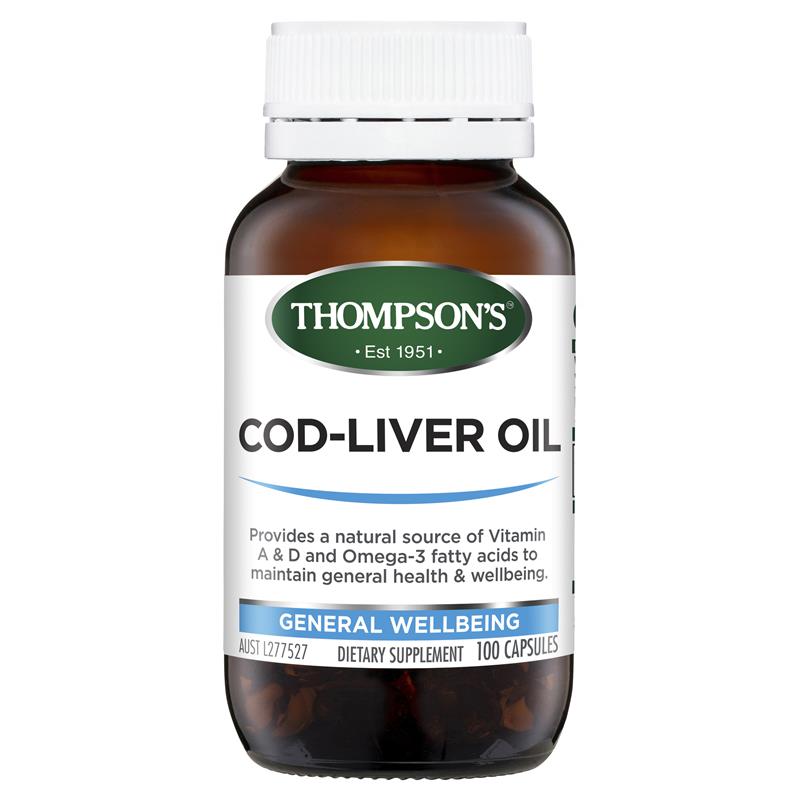 톰슨 대구간유 <b>코드리버 오일</b> 100정, 1개