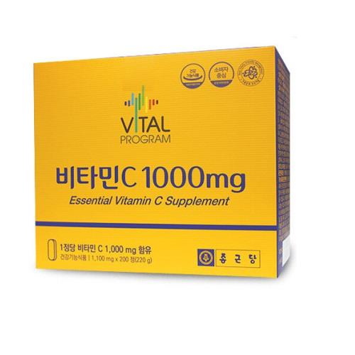 종근당건강 <b>비타민C</b> 1000mg 200정, 1개
