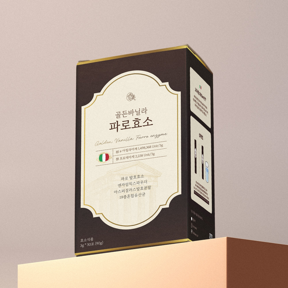 생활속미 골든 바닐라 파로효소 곡물 <b>소화</b> 효소 30포, 1개