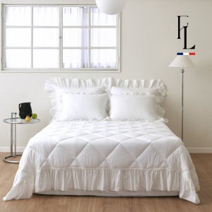 프렌치럭셔리 롱프릴 구름 패드 겸 이불 킹