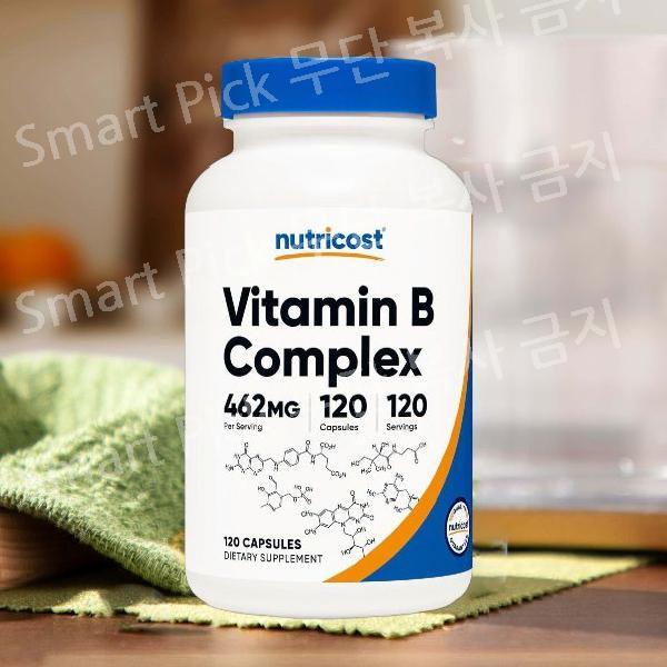 뉴트리코스트 비타민 B6 피리독신 HCl 100mg 캡슐 120캡슐, 1개