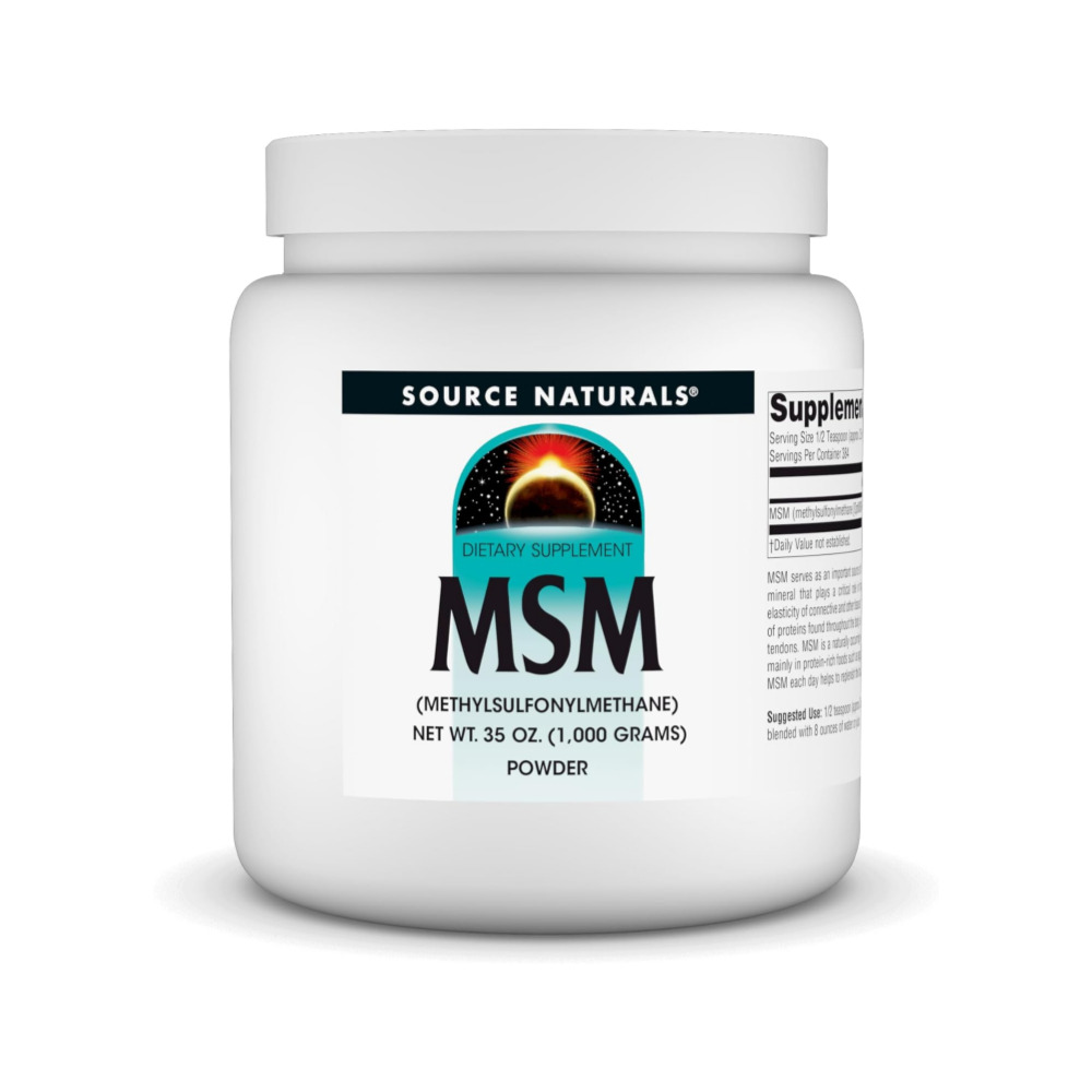 소스내추럴스 MSM 파우더 OptiMSM 메틸설포닐메탄 분말 1kg, 1개