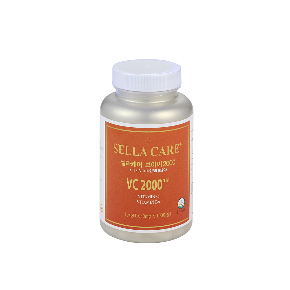셀라케어 <b>VC2000</b> 비타민C 아세로라추출 고단위 아스코르빈산 100캡슐, 1개