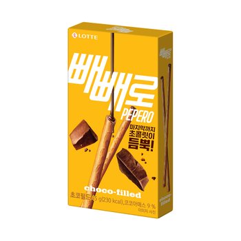 롯데 웰푸드 누드 초코필드 빼빼로 45g, 1개