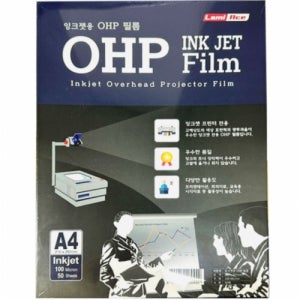 27000 라미에이스 OHP필름 잉크젯용 A4 100mic 1팩 (50매입)