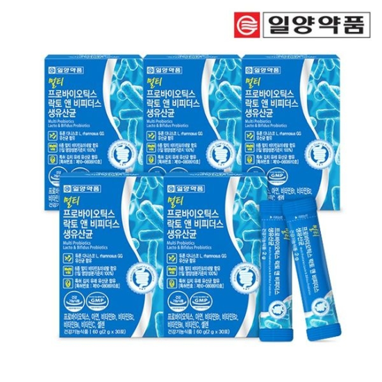 일양약품 <b>멀티</b> 프로바이오틱스 락토바실러스 비피더스 <b>생유산균</b> 5개월분..[34395825]