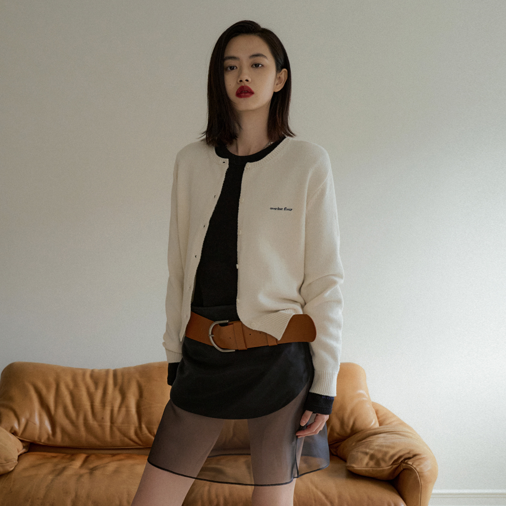 [오버듀플레어] OVERDUE WOOL CARDIGAN_CREAM