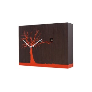 정품 프로제티,CuCuRuKu 쿠쿠루쿠 벽시계 - Natural wenge Orange tree
