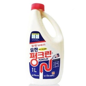 악취배수구청소 배수관막힘 용해제 유한 펑크린 1리터 WFFQKQU