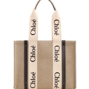 끌로에 우디 미디움 토트백 화이트 블루 CHC22AS383I26 91J Medium Woody tote 가방 CHC22AS383I2691J 2JP2