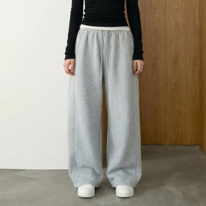 [3 type] 비넷 옆선 절개 본딩기모 투웨이 스웻 팬츠