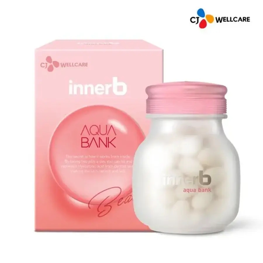 갤러리아 [<b>CJ웰케어</b>] 이너비 아쿠아뱅크 먹는 <b>히알루론산</b> 피부보습 56캡슐