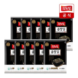 [광천김] 구운 무조미 곱창 전장김 18g 10봉