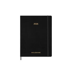 [몰스킨] 2025-26년 에센셜위클리 세로형 다이어리(15개월) 소프트커버 블랙 더블엑스라지