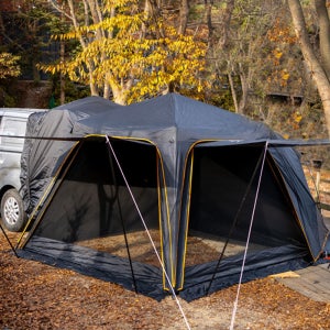 제드 오토듀얼팔레스EX 확장플라이 세트 차박 도킹텐트 투싼~스타리아 도킹 블랙