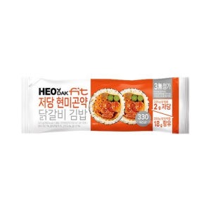 허닭 FIT 저당 현미곤약 김밥 220g 택1